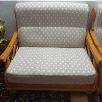 دو عدد مبل دو نفره با چوپ راش