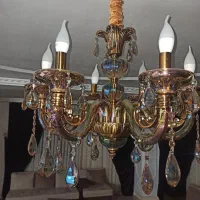 لوستر کریستال هفت رنگ