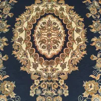 روفرشی گل مخمل دو رو ۹ متری در حد نو