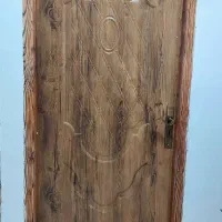 دو لنگه درب اتاق خواب کاملا سالم با دستگیره