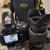 دوربین عکاسیnikonحرفه ایDSLR+لنزجداشونده55-18+کیف|دوربین عکاسی و فیلم‌برداری|تهران, آبشار تهران (دریاچه)|دیوار