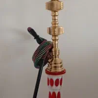 قلیون با شیشه سه پوست قدیمی