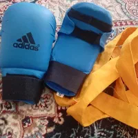دستکش بوکس وکمربند زرد