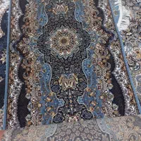 فرش کناره ۷۰۰ شانه زمینه آبی|فرش|کاشان, کارگر|دیوار