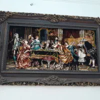 تابلو فرش بزرگ به همراه تابلو رخ فقط یه تومن