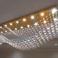 تولید لوستر  ریسه ای(سه بعدی) طرح موج|لوستر و چراغ آویز|اردبیل, |دیوار