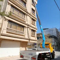 جرثقیل خاور، جرثقیل ده تن ،سبد بالابر،جرثقیل نیسان