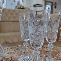 سرویس تنگ وجام خورشیدی کریستال لهستان نو|ظروف سرو و پذیرایی|تربتحیدریه, شهید قرنی|دیوار