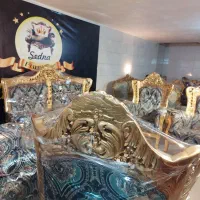 مبل سلطنتی دورومنبت چوب گردو ۷نفره