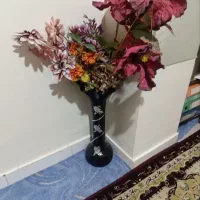 گل با گلدان