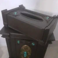 ست جای دستمال کاغذی وسطل زباله