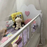 تخت و گهواره کودک همراه با توربان|اسباب و اثاث بچه|مشهد, دانشجو|دیوار