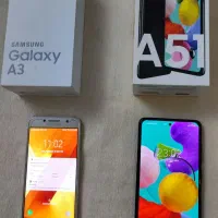 دو عدد گوشی سامسونگ A51 و A3کاملا سالم و بدون عیب