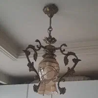 لوستر برنجی‌ تک وجفت|حراج|تهران, امیریه|دیوار