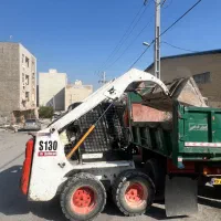 خدمات مینی لودر(بابکت) و خاور حمل نخاله، شن و ماسه