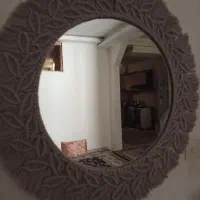 اینه مکرومه طرح برگ