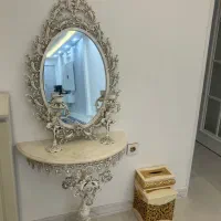 آینه و شمعدان چراغ خواب تابلو