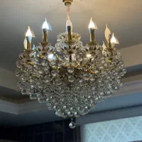لوستر۲۴ شعله کریستال چک
