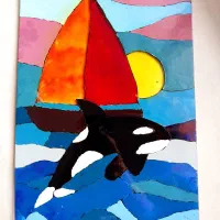 تابلو ویترای روی شیشه