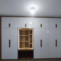 صنایع چوب وام دی اف آدال نادری|کتابخانه، شلف، قفسههای دیواری|لردگان, |دیوار