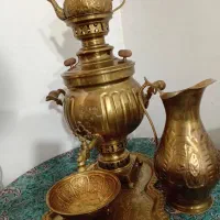 سماور زغالی شیش لیتری|کلکسیون اشیاء عتیقه|گنبد کاووس, |دیوار