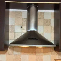 هود  شومینه ای استیل  مارک کن تازه سرویس شده