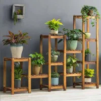 انواع شلف گل و استند چوب روسی سفارشی