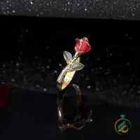 انگشتر گل رز انارکی