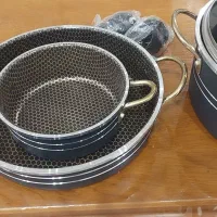 سرویس ۱۴ تکه قابلمه ماهیتابه تفلون نسوز نو نو|ظروف پختوپز|شیراز, مسلم|دیوار