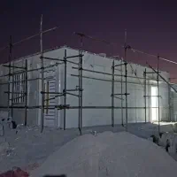 داربست برای پلاستر و نما سیمان سفید چهارپایه