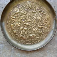 بشقاب مسی عتیقه