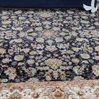 فرش ۹متری یک عدد سرمه ای افشان کاملا درحدنو وسالم