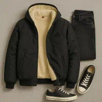 کاپشن مردانه مشکی داخل تمام خز مدل adidas-مشکی|لباس|تهران, دروازه شمیران|دیوار