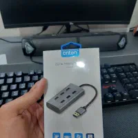 هاب USB3.0 ONTEN اکبند و تبدیل USB به HDMI