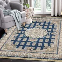 2تخته فرش 12متری محتشم 1200شانه آبی اطلسی