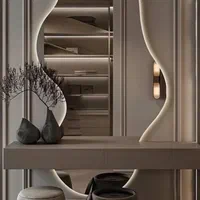 تولید انواع اینه های بک لایت دفرمه|آینه|گرگان, |دیوار