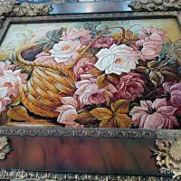 تابلو فرش سلطنتی و ساعت ایستاده نو