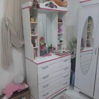 سرویس خواب ام دی اف دخترانه نوجوان|تخت و سرویس خواب|فشاپویه, |دیوار