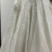 لباس عروس مدل عربی با تور دانتل