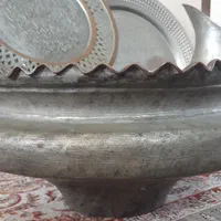 سینی تاس وپارچ و سه عدد سینی امضا دار مسی قدیمی|کلکسیون اشیاء عتیقه|تهران, سبلان (لشگر)|دیوار