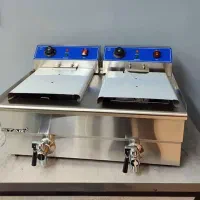سرخ کن ۲ لگنه برند استار . دارای شیر تخلیه