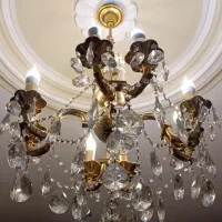 لوستر قدیمی برنز اصل|لوستر و چراغ آویز|تبریز, |دیوار