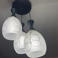 لوستر کریستال ۱۲ شاخه|لوستر و چراغ آویز|رشت, چله خانه|دیوار