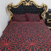 تخت دونفره با دو عدد بغل تختی|تخت و سرویس خواب|قدس, شهرقدس|دیوار