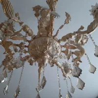 لوستر برنز کاملا نو و سالم دو عدد جفت|لوستر و چراغ آویز|ماهدشت, |دیوار