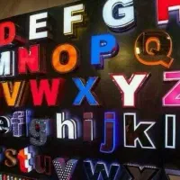 چنلیوم ال ای دی نئون مهر بنر استیکر خدمات لیزر