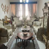 مبل سلطنتی ۹ نفره به همراه آیینه کنسول و بوفه|مبلمان خانگی و میز عسلی|الوند, |دیوار