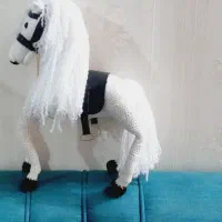 عروسک بافتنی اسب