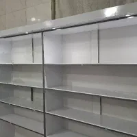 قفسه و میز ام دی اف با نور پردازی زیبا