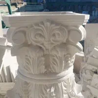 ستون سرستون پایه ستون سنگی مجسمه نمارومی